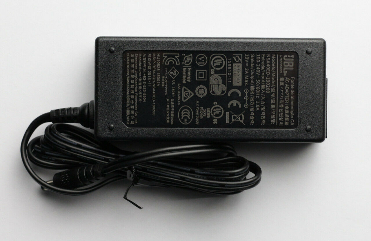 AC Switching Adapter Power Supply JBL NSA40ED-190200 19V 2A MPN: Does Not Apply